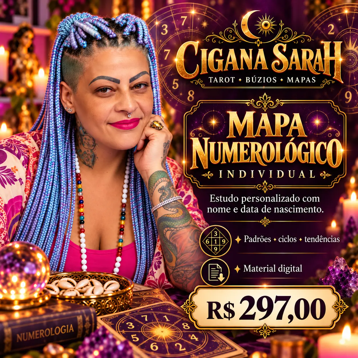 Mapa Numerológico Premium — Cigana Sarah
