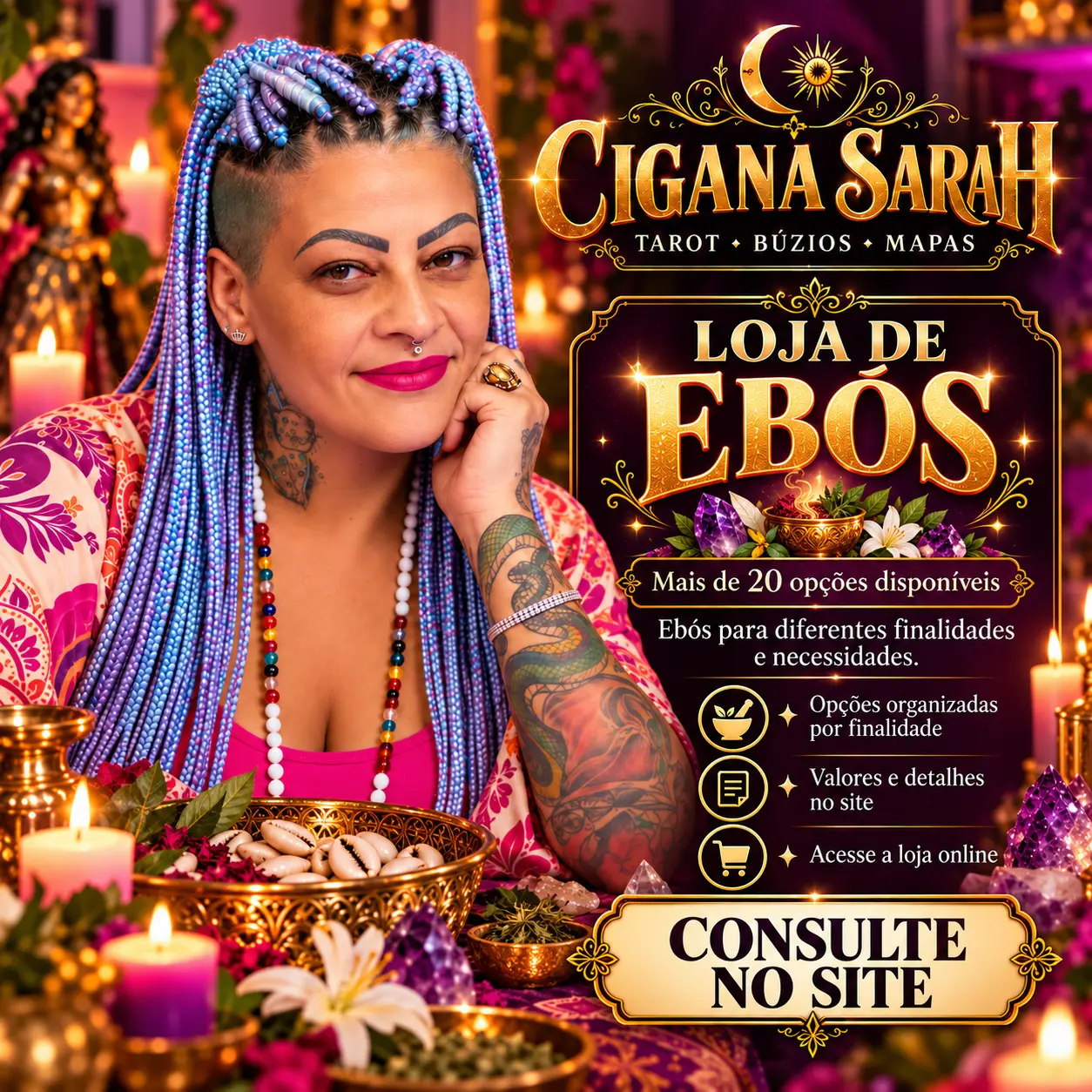 Loja de Ebós — Cigana Sarah