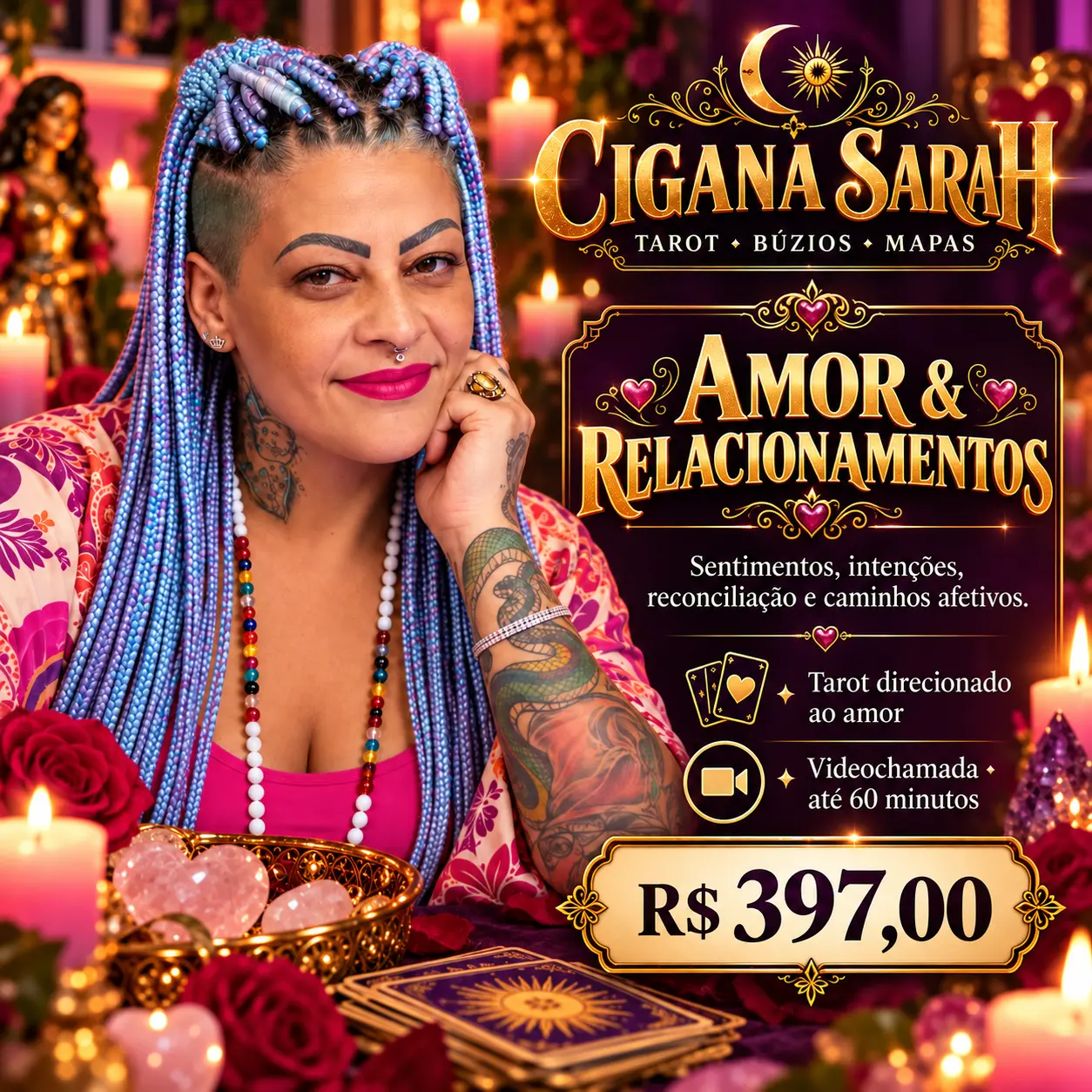 Amor & Relacionamentos — Cigana Sarah